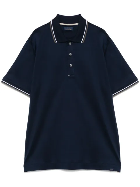 Paul & Shark stripe-trim polo shirt Blue 25411258