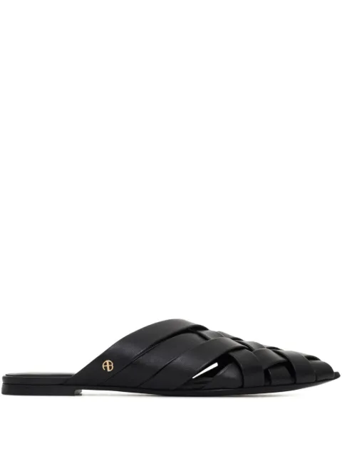 ANINE BING Eve flat mules Black A1411097