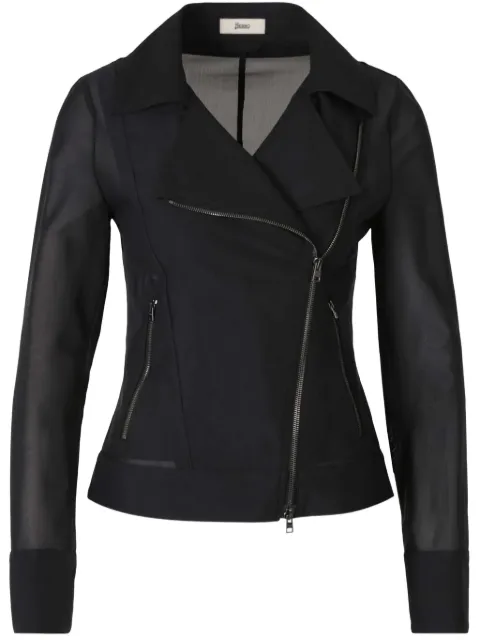 Herno zip-up biker jacket Black GI000313D6277RI6277RI