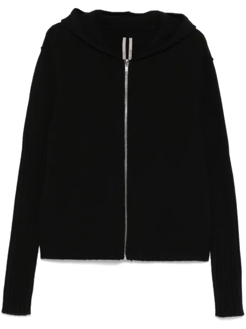 Rick Owens zipped hoodie Black RU01E5666KLWS