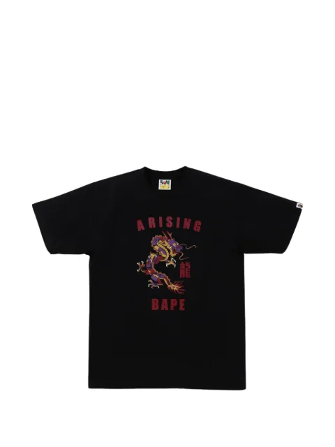 A BATHING APE® dragon-print T-shirt Black BAPEYODTBLACK