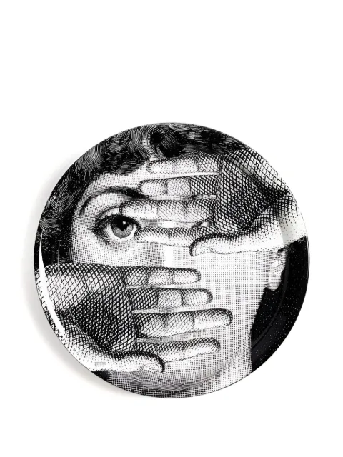 Fornasetti Tema e Variazioni plate (26cm) White C32X1548059519081606
