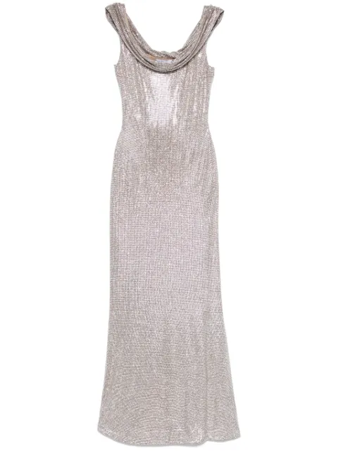 Giuseppe Di Morabito crystal-embellished gown Neutrals 04SSLD149FC04428