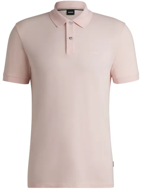 BOSS cotton polo shirt Pink 50468362