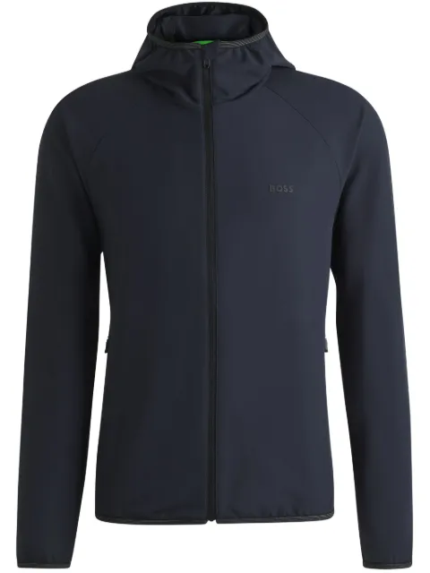 BOSS hooded zip-up jacket Blue 50542451