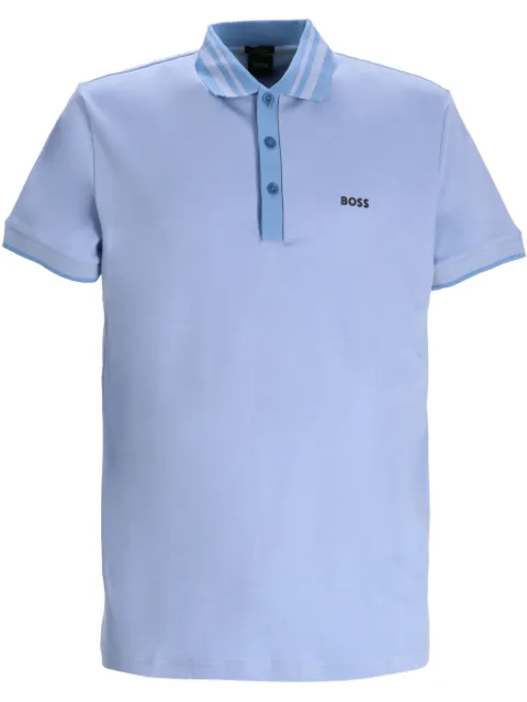 BOSS cotton polo shirt Blue 50533272