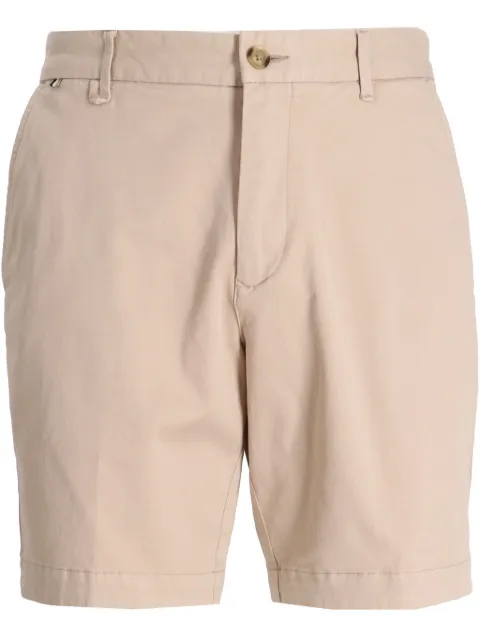 BOSS cotton gabardine shorts Brown 50530847