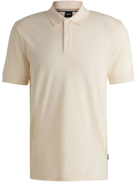 BOSS cotton polo shirt Neutrals 50468362