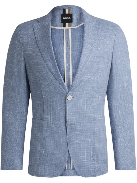 BOSS single-breasted blazer Blue 50540742