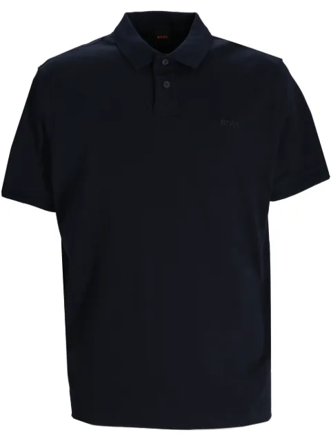 BOSS interlock cotton polo shirt Blue 50520109