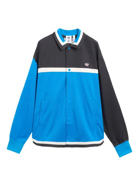 adidas x Clot Edison Chen logo-print panelled jacket Blue IY8665