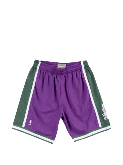 Mitchell & Ness NBA Swingman Milwaukee Bucks Road 0001 "Purple" shorts Purple SMSHGS18032MBUPURP00