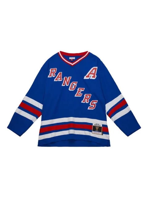 Mitchell & Ness x New York Rangers Brian Leetch 1993 T-shirt Blue RJY75575NYA93BLTROYA