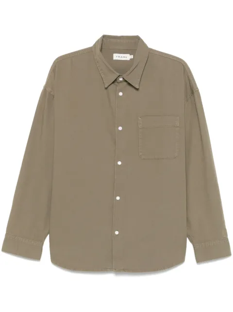 FRAME cotton shirt Green ME24DSH007