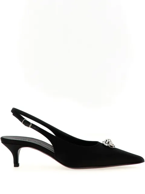 Magda Butrym 45mm Rosetta slingback pumps Black 540425SILVER
