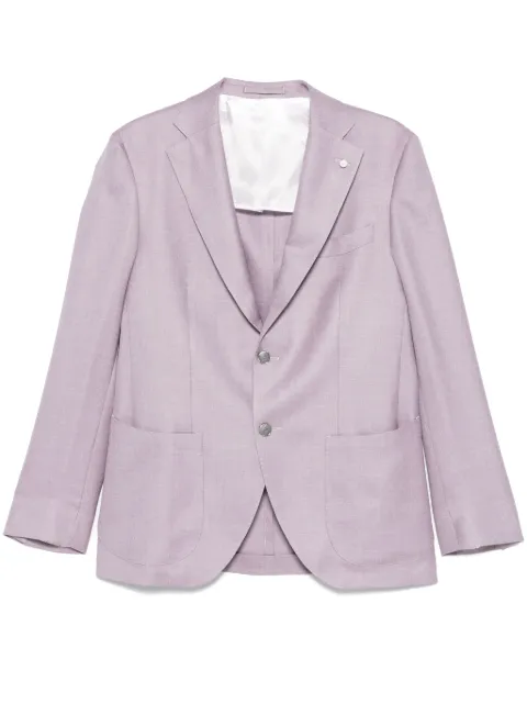 LUIGI BIANCHI MANTOVA single-breasted blazer Purple 232252003