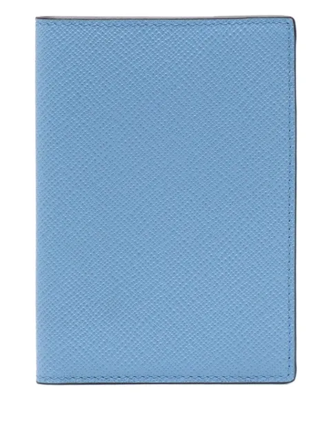 Smythson Panama passport holder Blue 1204051
