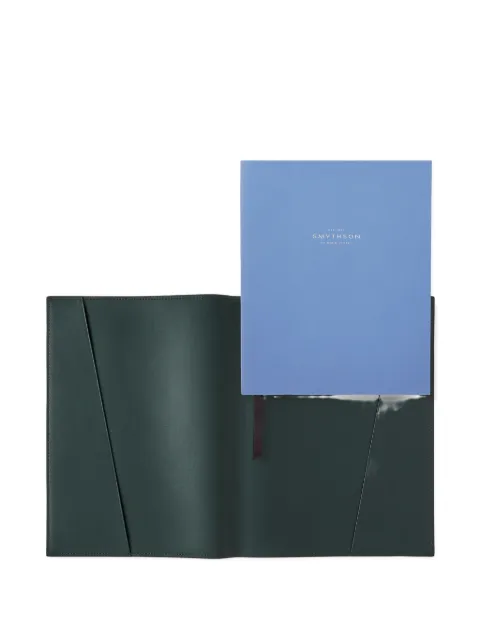 Smythson leather notebook folder Green 1204307