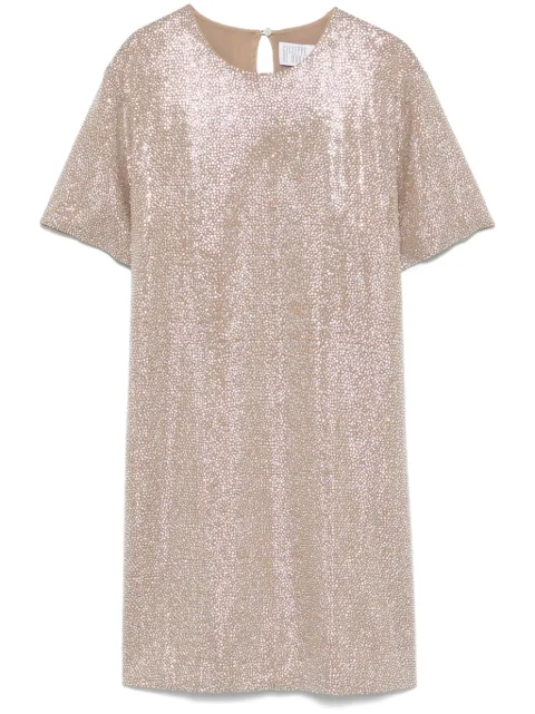 Giuseppe Di Morabito crystal-embellished mini dress Neutrals 04SSDR469FC04428AC