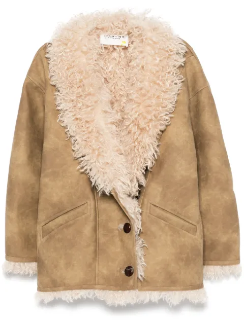 MARANT ÉTOILE Clea coat Neutrals MA0427FAC3A01E50TA