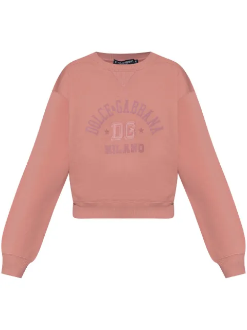 Dolce & Gabbana logo-print sweatshirt Pink F9S43ZGDCX5