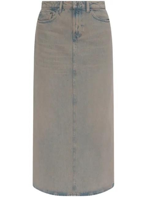SAMSOE SAMSOE denim midi skirt Blue F25100166