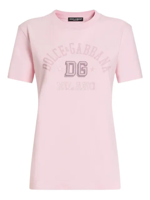 Dolce & Gabbana logo-print T-shirt Pink F8V42ZGDCX2