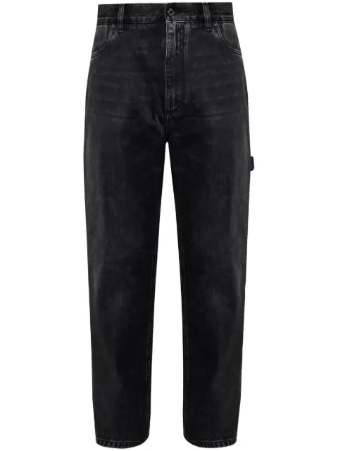 Dolce & Gabbana appliqué straight jeans Black GP0P9DG8MI3