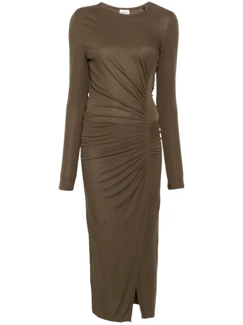 MARANT ÉTOILE Jelina midi dress Green RO0349FBC3K01E