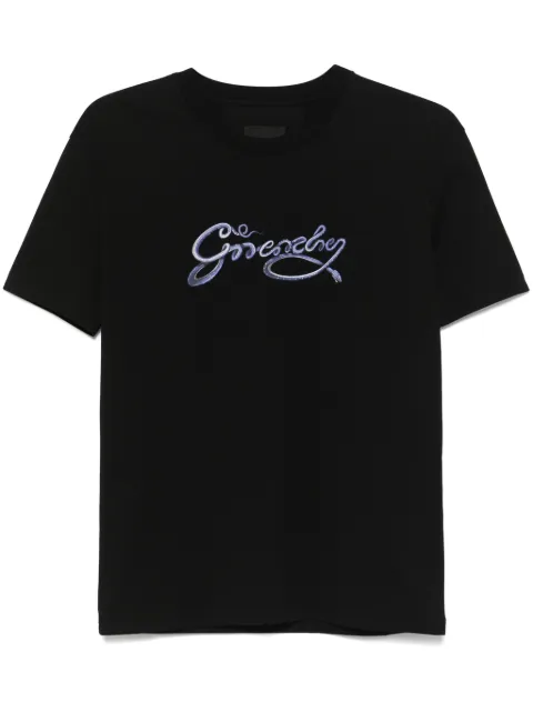 Givenchy snake-print T-shirt Black BW70EKP705