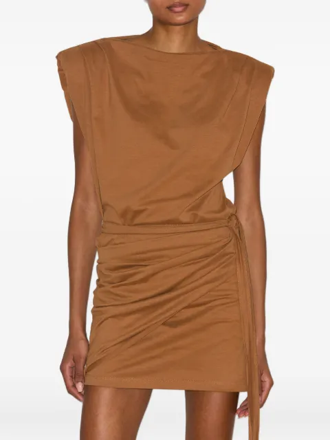 ISABEL MARANT Marielle draped jersey dress Brown RO0874FAA1N41I