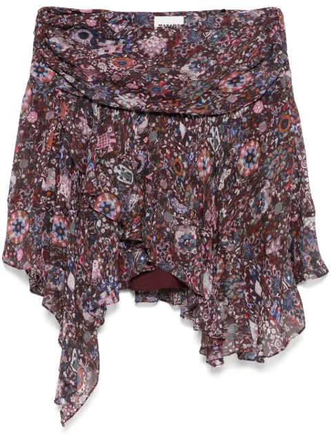 MARANT ÉTOILE Berenicia mini skirt Red JU0378FAC3J01E