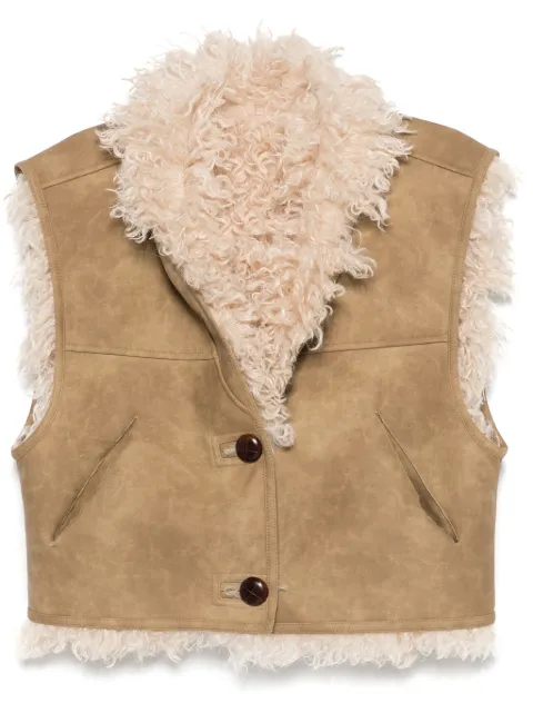 MARANT ÉTOILE Clara gilet Neutrals GI0060FAC3A01E