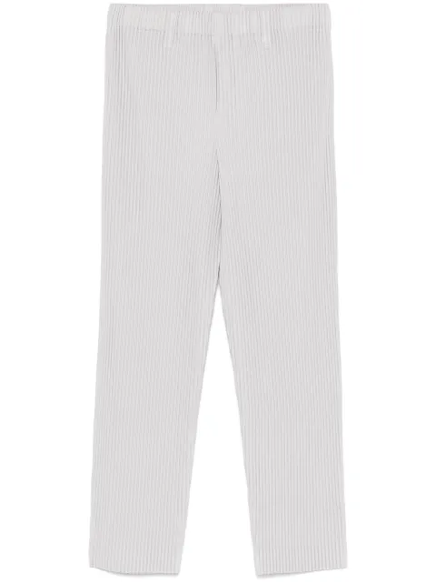 Homme Plissé Issey Miyake tapered trousers Grey HP56JF550