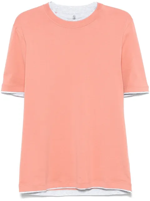Brunello Cucinelli cotton T-shirt Orange M0B137427CE008