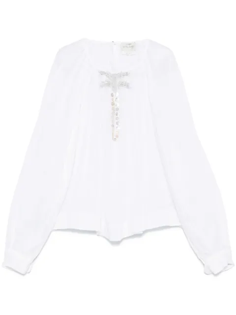 Forte Forte bead-detail shirt White 13534MYSHIRT