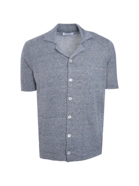 Gran Sasso short-sleeve buttoned shirt Blue 5718418637