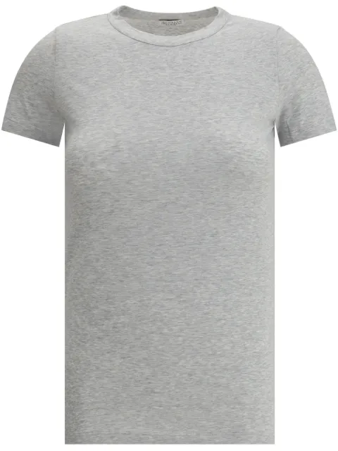 Brunello Cucinelli bead-embellished t-shirt Grey M0T18B0170
