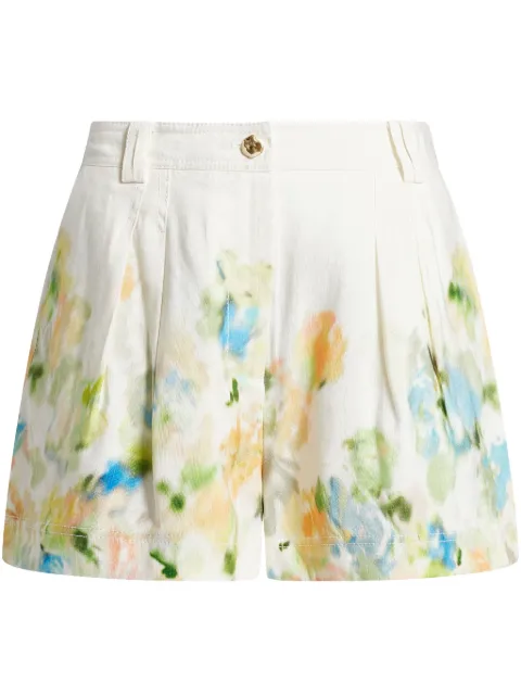 Aje linen-blend shorts White 25RE3021