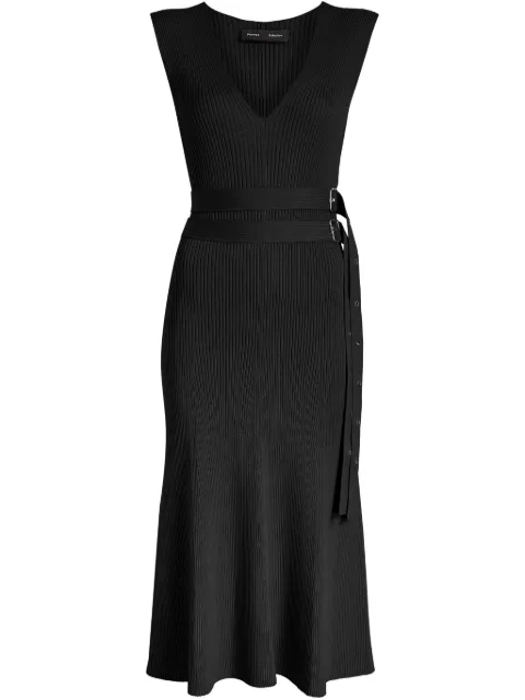 Proenza Schouler Madeline midi dress Black R2527249KY349