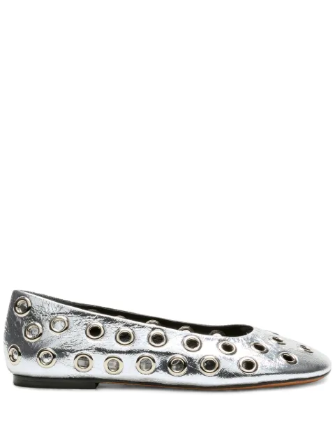 Proenza Schouler Glove Grommet ballerina shoes Grey SH252043BX008FC