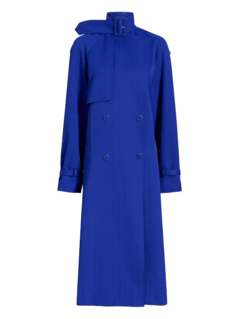 Proenza Schouler Sabina belted coat Blue R2521001JQ114