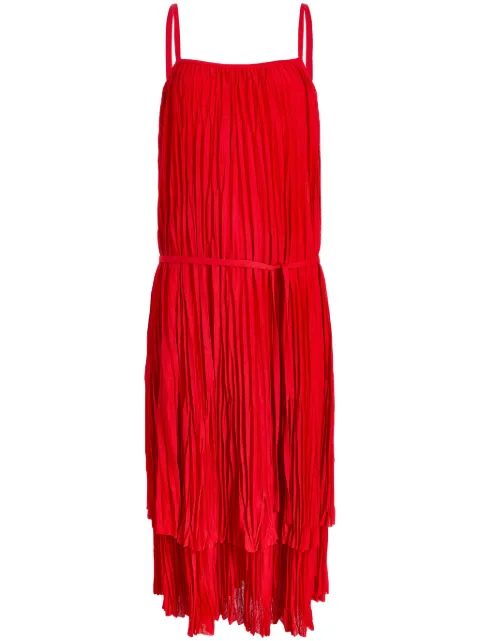 Proenza Schouler White Label Clyne midi dress Red WL2523565JY117