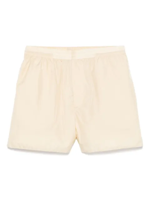 Auralee light sheer shorts Yellow A25SP02DN
