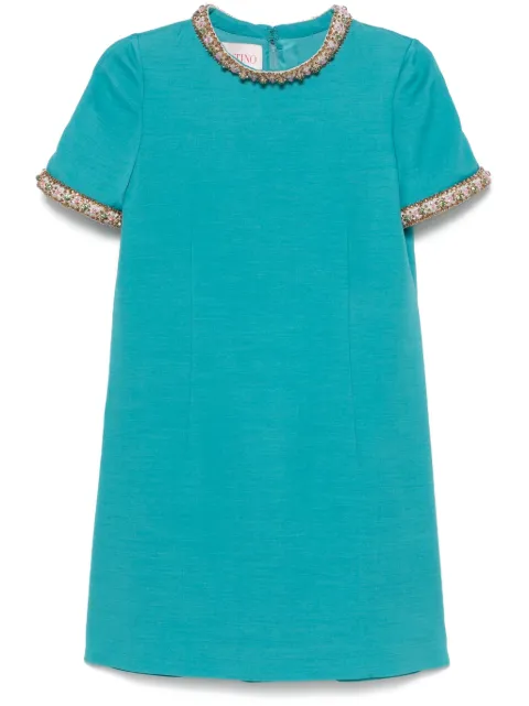Valentino Garavani crystal-embellished dress Blue BVAEZ71CF