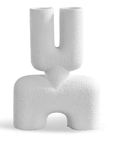 101 Copenhagen medium Cobra Double vase (47cm x 10cm) White 245006