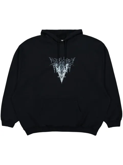 VETEMENTS Bone V hoodie Black UA66HD740B