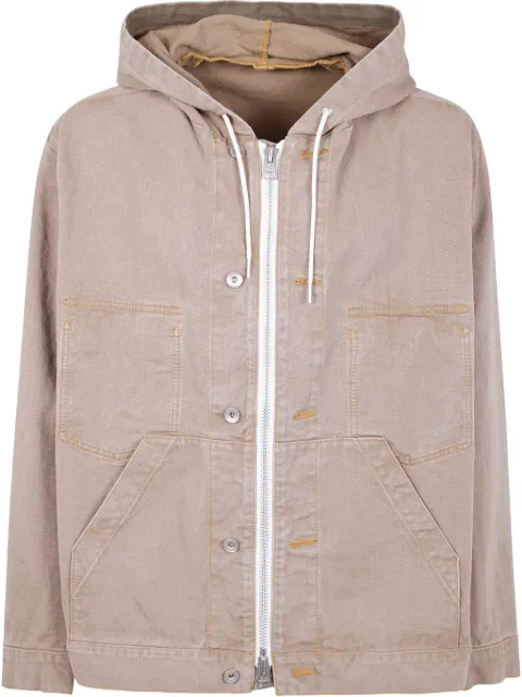 sacai denim jacket Neutrals 2503646M
