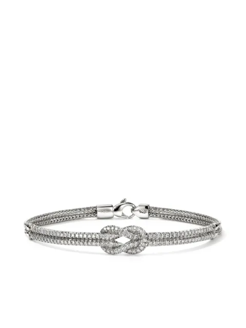 John Hardy sterling silver Love Knot diamond bracelet Silver BUP987882DI