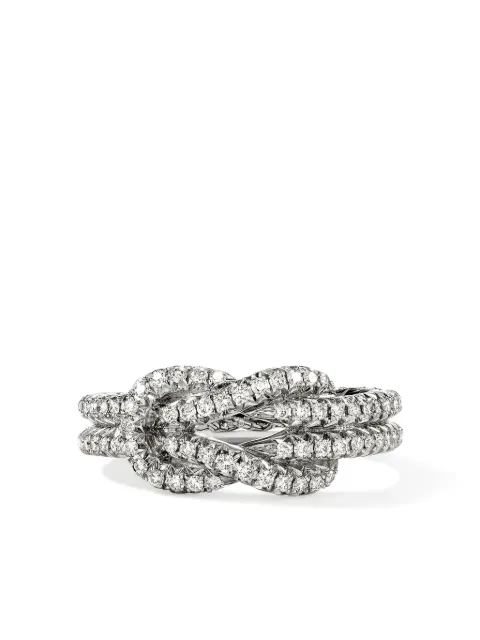 John Hardy sterling silver Love Knot diamond ring Silver RBP9010402DI